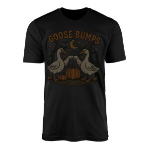 Funny Goose Bumps Halloween Pumpkin T Shirt 1 1.jpg