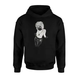 Gothic Spider and Cool Girl Graphic T-Shirt 8 Gothic Spider and Cool Girl Graphic T Shirt back 2 1.jpg