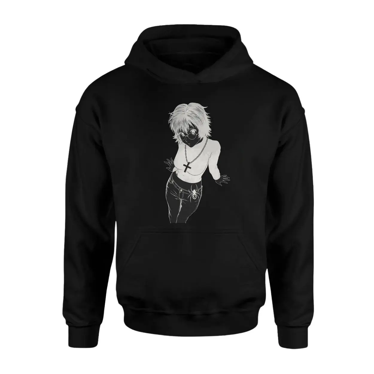 Gothic Spider and Cool Girl Graphic T Shirt back 2 1.jpg
