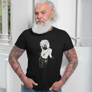 Gothic Spider and Cool Girl Graphic T Shirt back 7 1.jpg