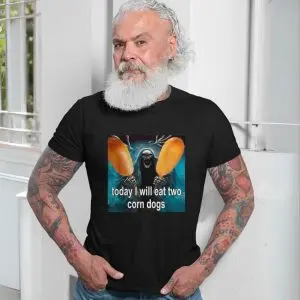 Grim Reaper Eating Corn Dogs Funny Meme T-Shirt 13 Grim Reaper Eating Corn Dogs Funny Meme T Shirt 7 1.jpg