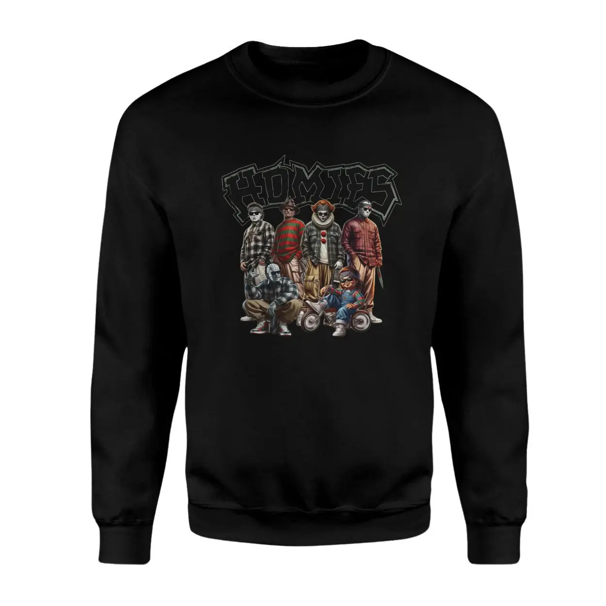 Homies Horror Movie Villains Halloween T Shirt 3 1.jpg