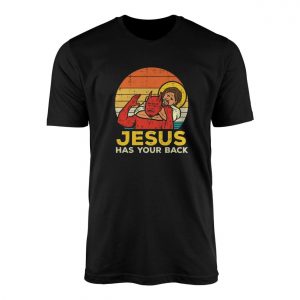 Jesus Has Your Back Vintage Sunset T Shirt 1 1.jpg
