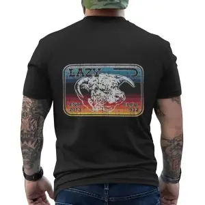 Lazy Bull Skull Retro Western Vintage T-Shirt 12 Lazy Bull Skull Retro Western Vintage T Shirt 6 2 1 1.jpg
