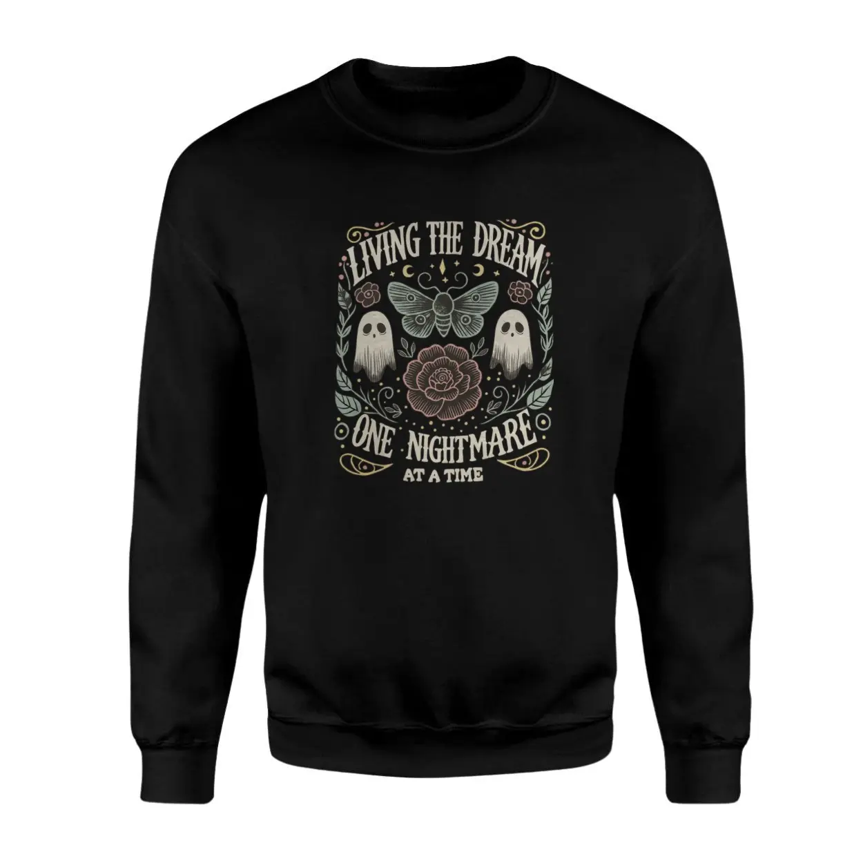 Living The Dream One Nightmare At A Time Halloween T-Shirt 3 Living The Dream One Nightmare At A Time Halloween T Shirt 3 1.jpg