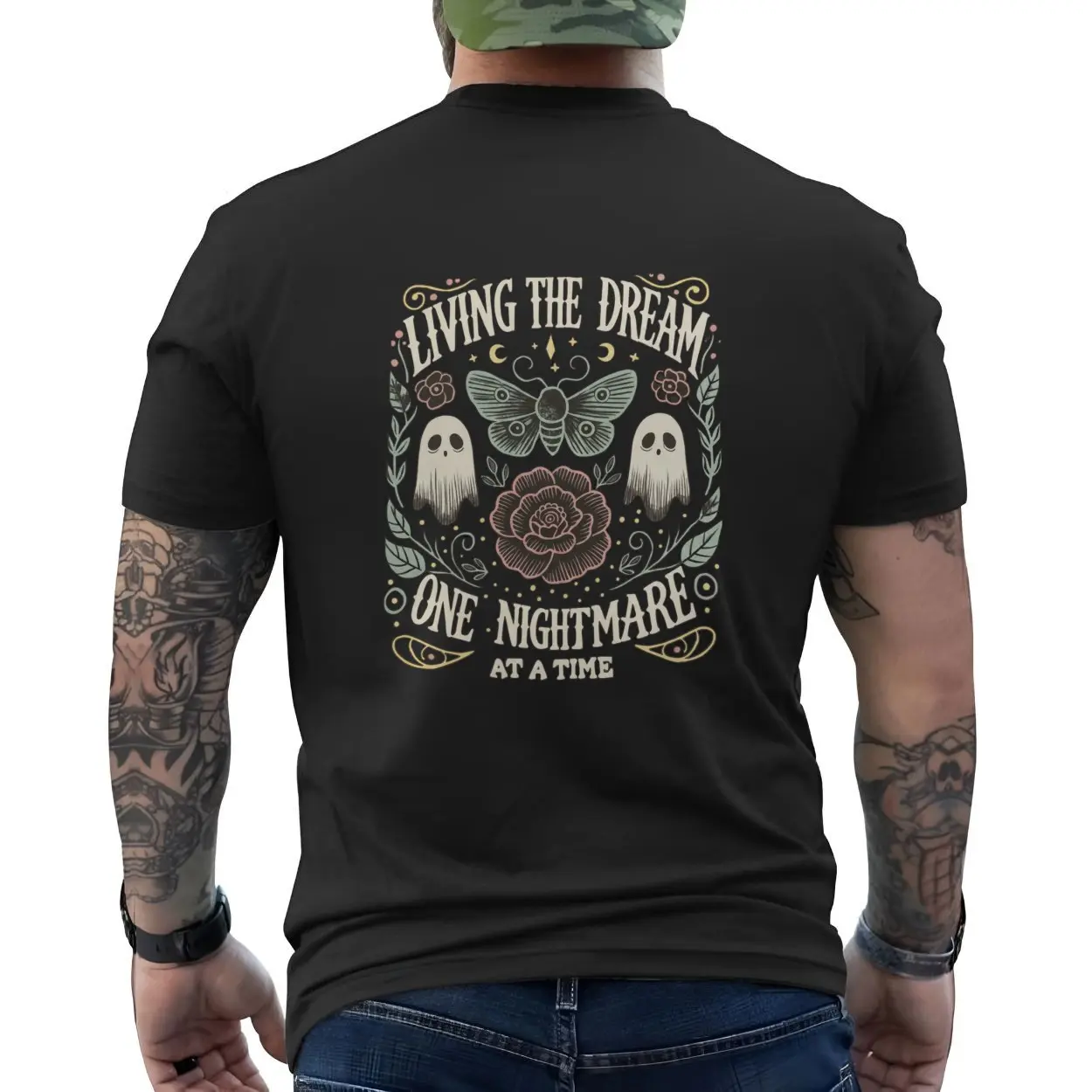 Living The Dream One Nightmare At A Time Halloween T-Shirt 6 Living The Dream One Nightmare At A Time Halloween T Shirt 6 1.jpg