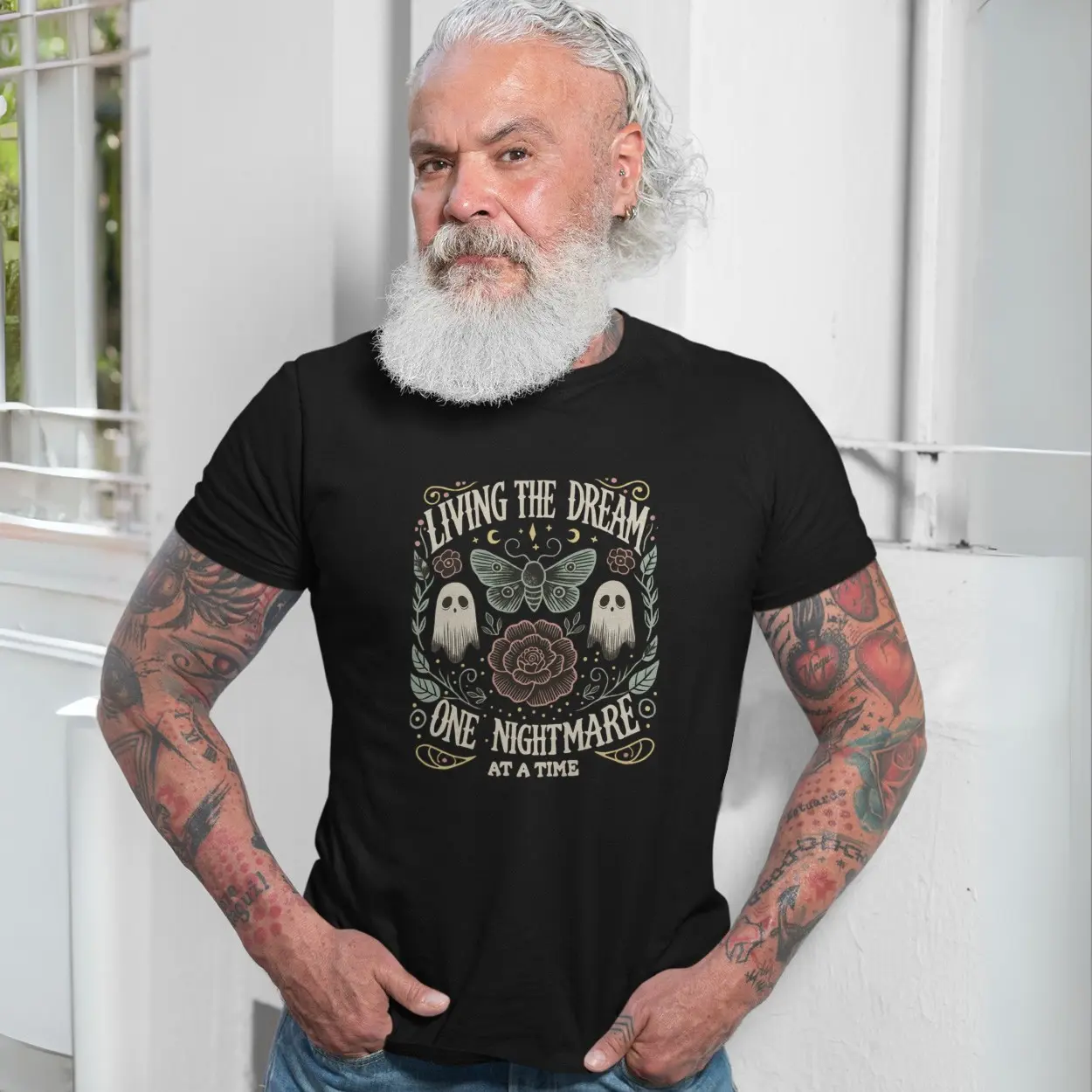 Living The Dream One Nightmare At A Time Halloween T-Shirt 7 Living The Dream One Nightmare At A Time Halloween T Shirt 7 1.jpg