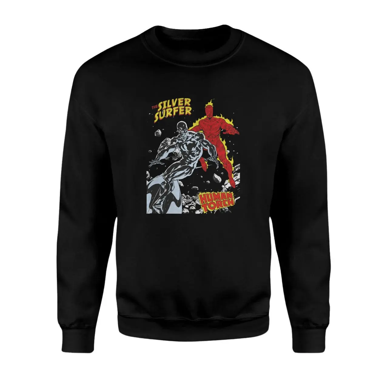 Marvel Silver Surfer Human Torch Vintage Comic T Shirt 3 1.jpg