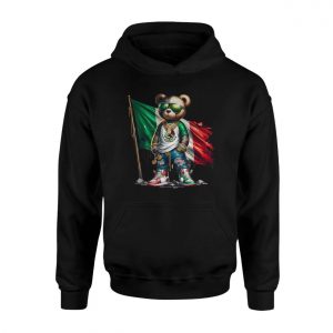 Mexican Flag Bear Streetwear Hip Hop Graphic T Shirt 2 1.jpg