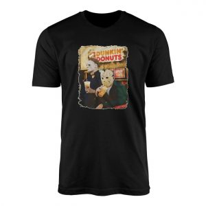 Michael Myers Jason Dunkin Donuts Halloween T Shirt 1 1.jpg