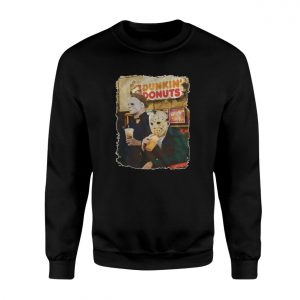 Michael Myers Jason Dunkin Donuts Halloween T Shirt 3 1.jpg