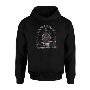 Pick Your Poison Babe Funny Halloween T-Shirt 8 Pick Your Poison Babe Funny Halloween T Shirt 2 1.jpg