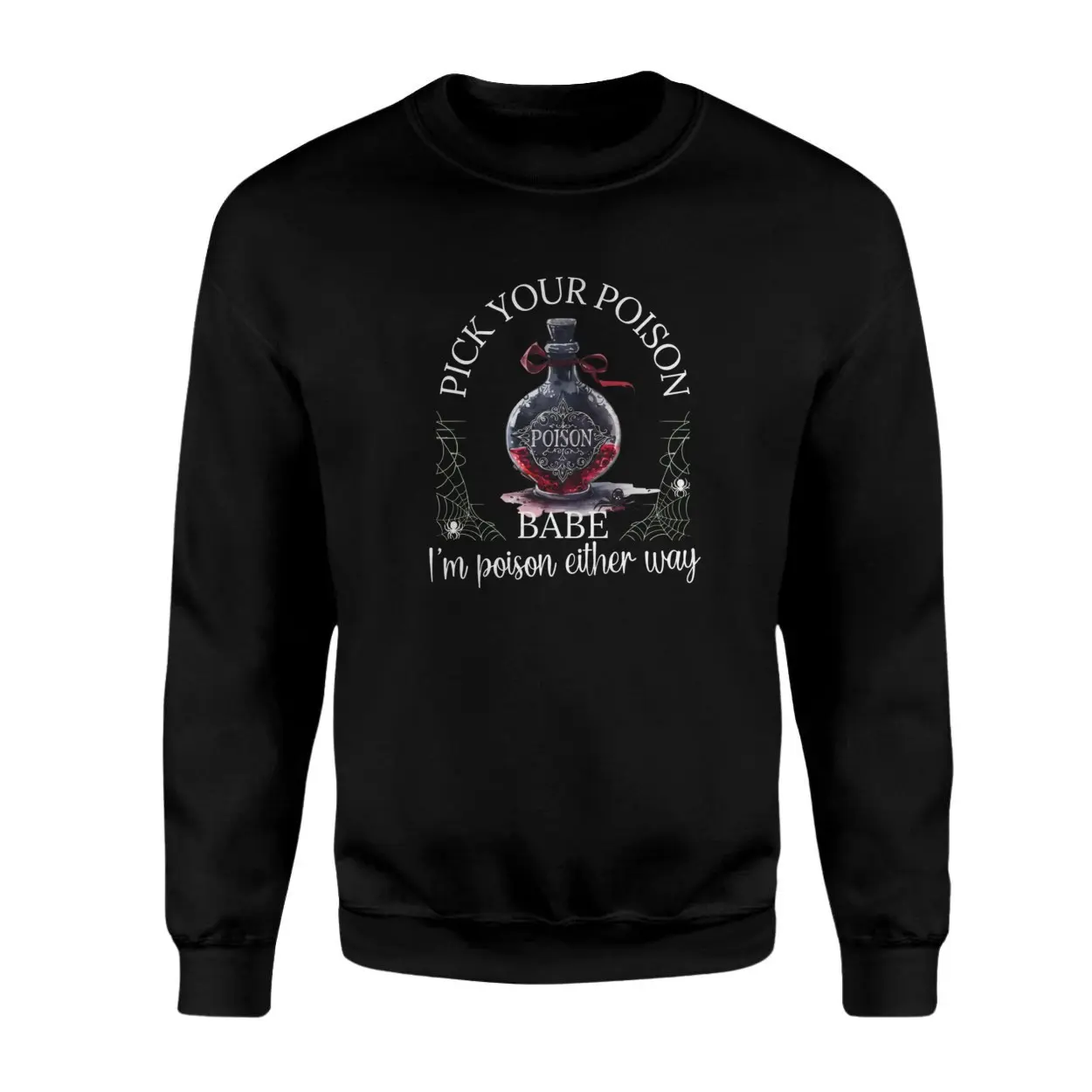 Pick Your Poison Babe Funny Halloween T Shirt 3 1.jpg
