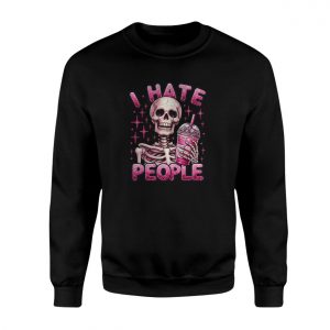 Pink Glitter Skeleton I Hate People T Shirt 3 1.jpg