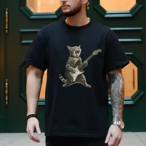 Rockstar Cat Playing Guitar T-Shirt 9 Rockstar Cat Playing Guitar T Shirt 4 1.jpg