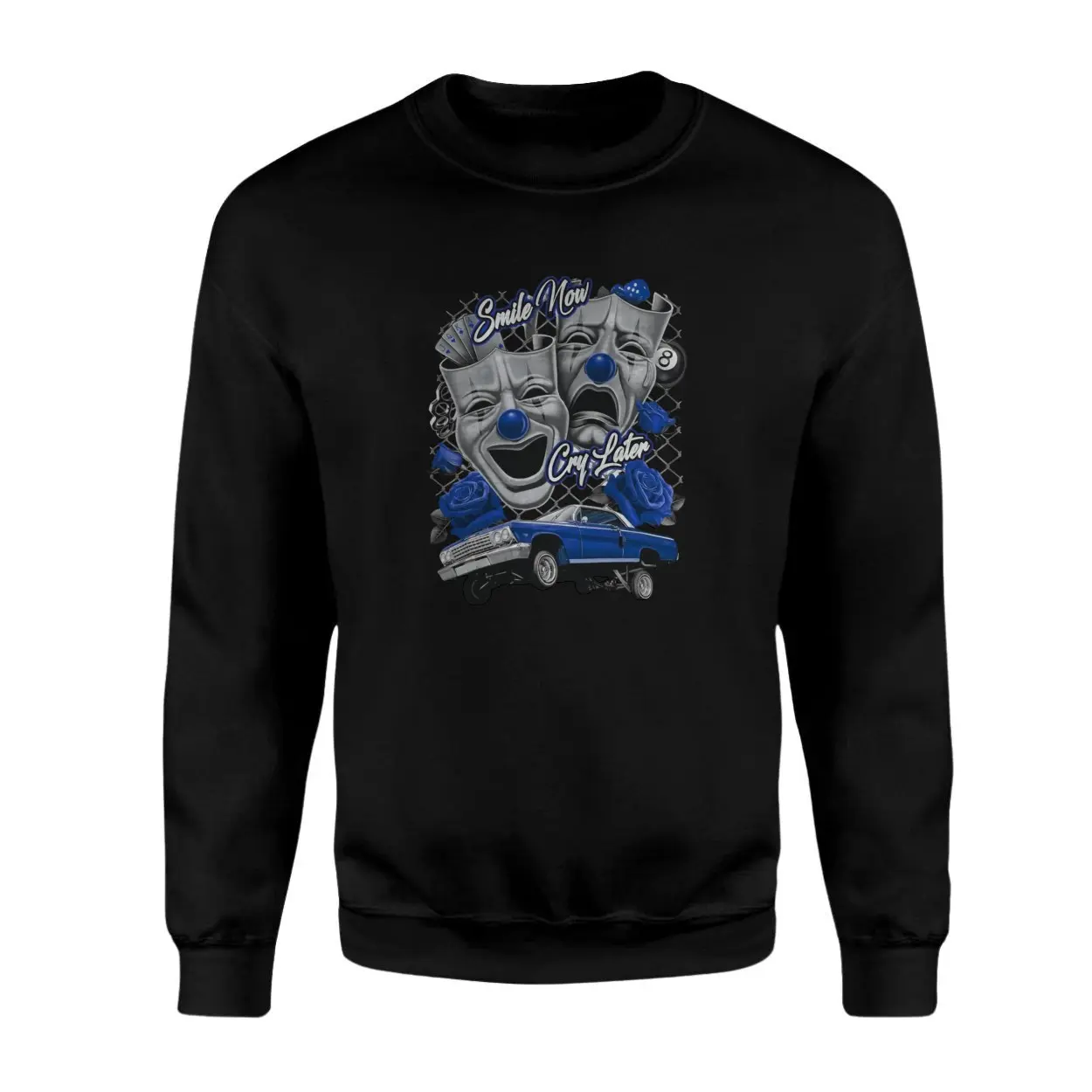 Smile Now Cry Later Lowrider Clown T Shirt 3 1.jpg