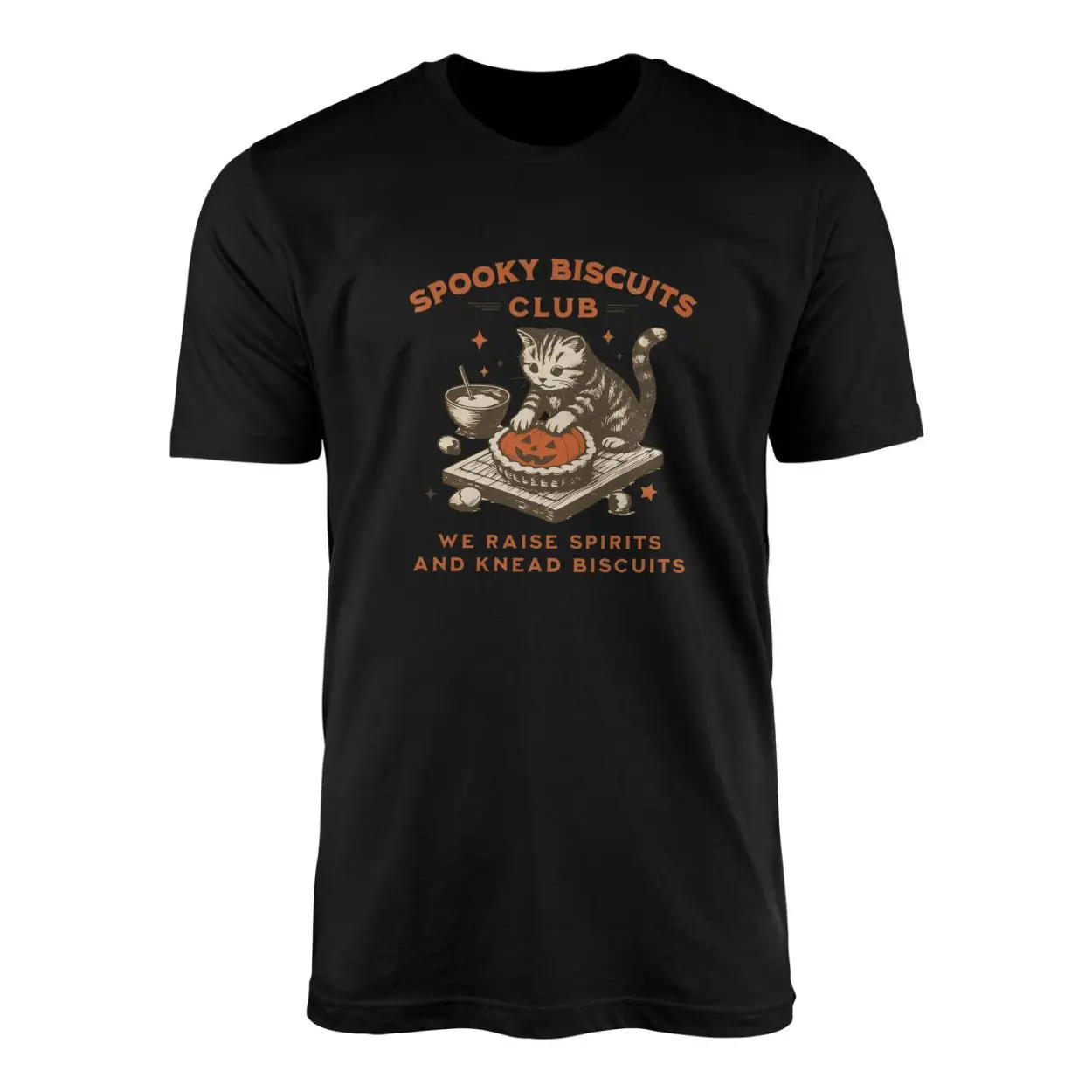 Spooky Biscuits Club Halloween Cat Lover T Shirt 1 1.jpg