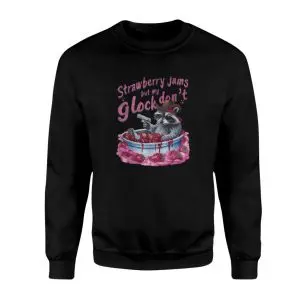 Strawberry Jams Raccoon Funny Meme T-Shirt 9 Strawberry Jams Raccoon Funny Meme T Shirt 3 1.jpg