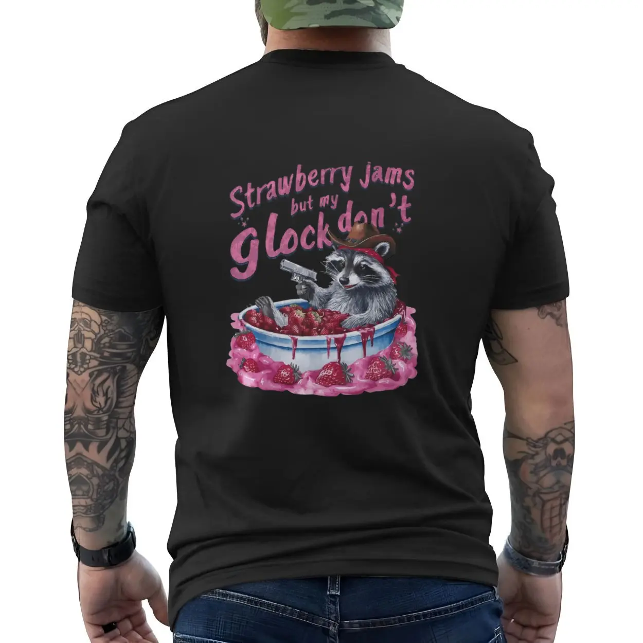 Strawberry Jams Raccoon Funny Meme T-Shirt 6 Strawberry Jams Raccoon Funny Meme T Shirt 6 1.jpg