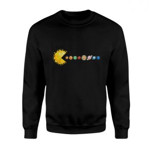 Sun Pacman Eating Planets Funny Space T Shirt 3 1.jpg