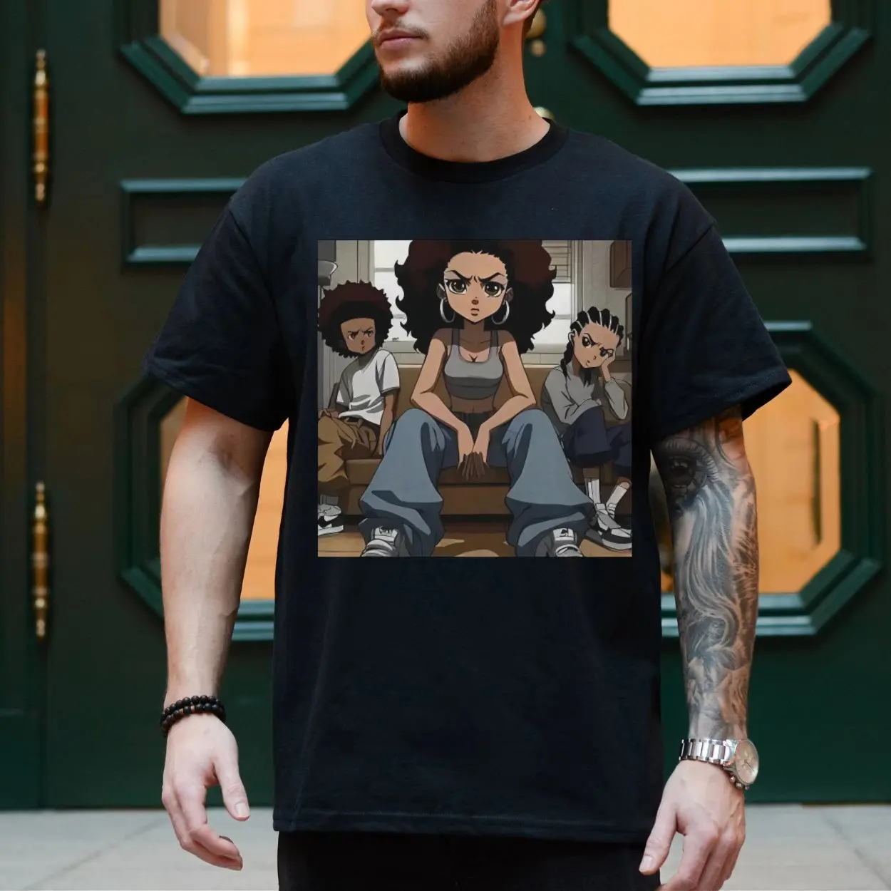 The Boondocks Anime Style T Shirt 4 1.jpg