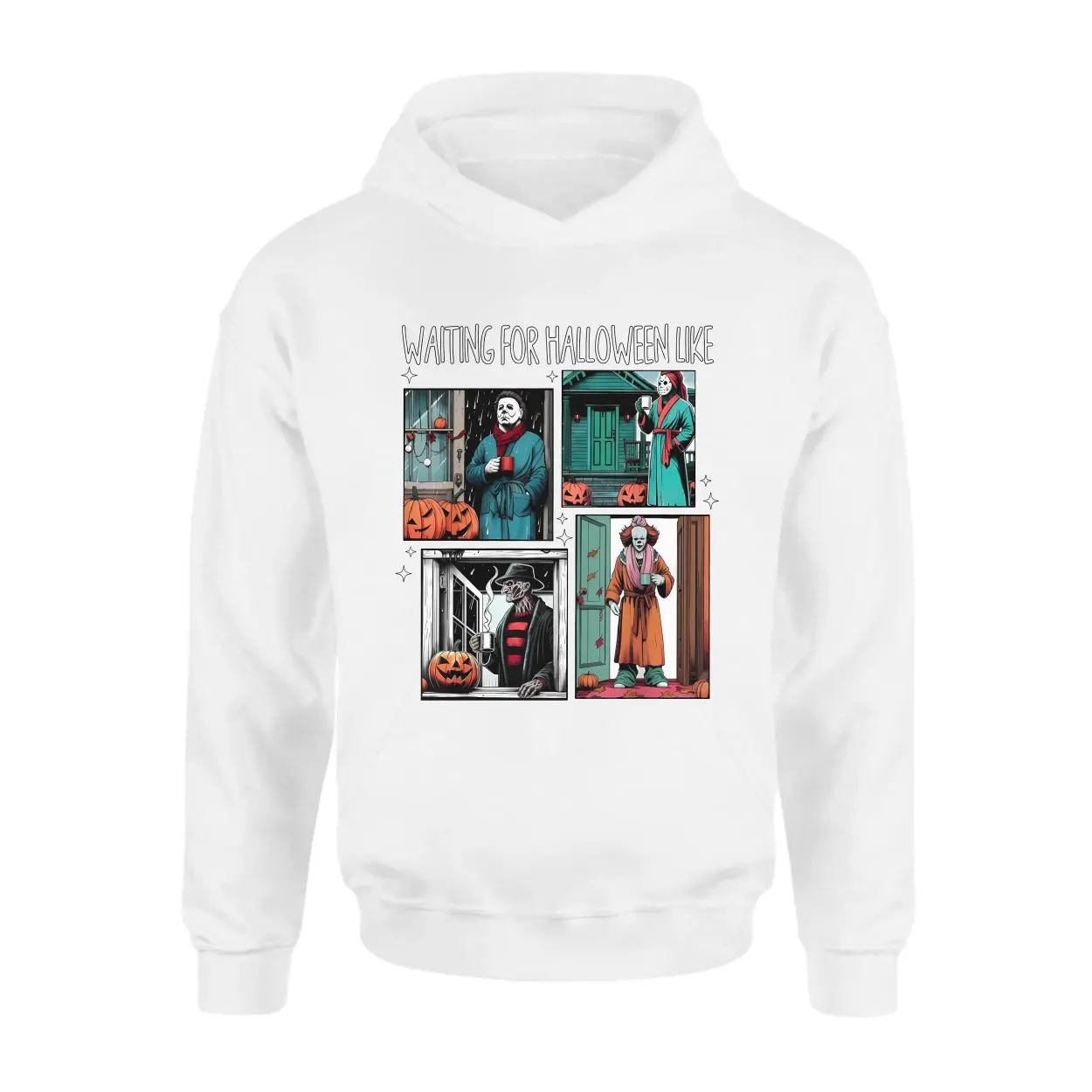 Waiting for Halloween Like Horror Movie Characters T Shirt 2 1.jpg