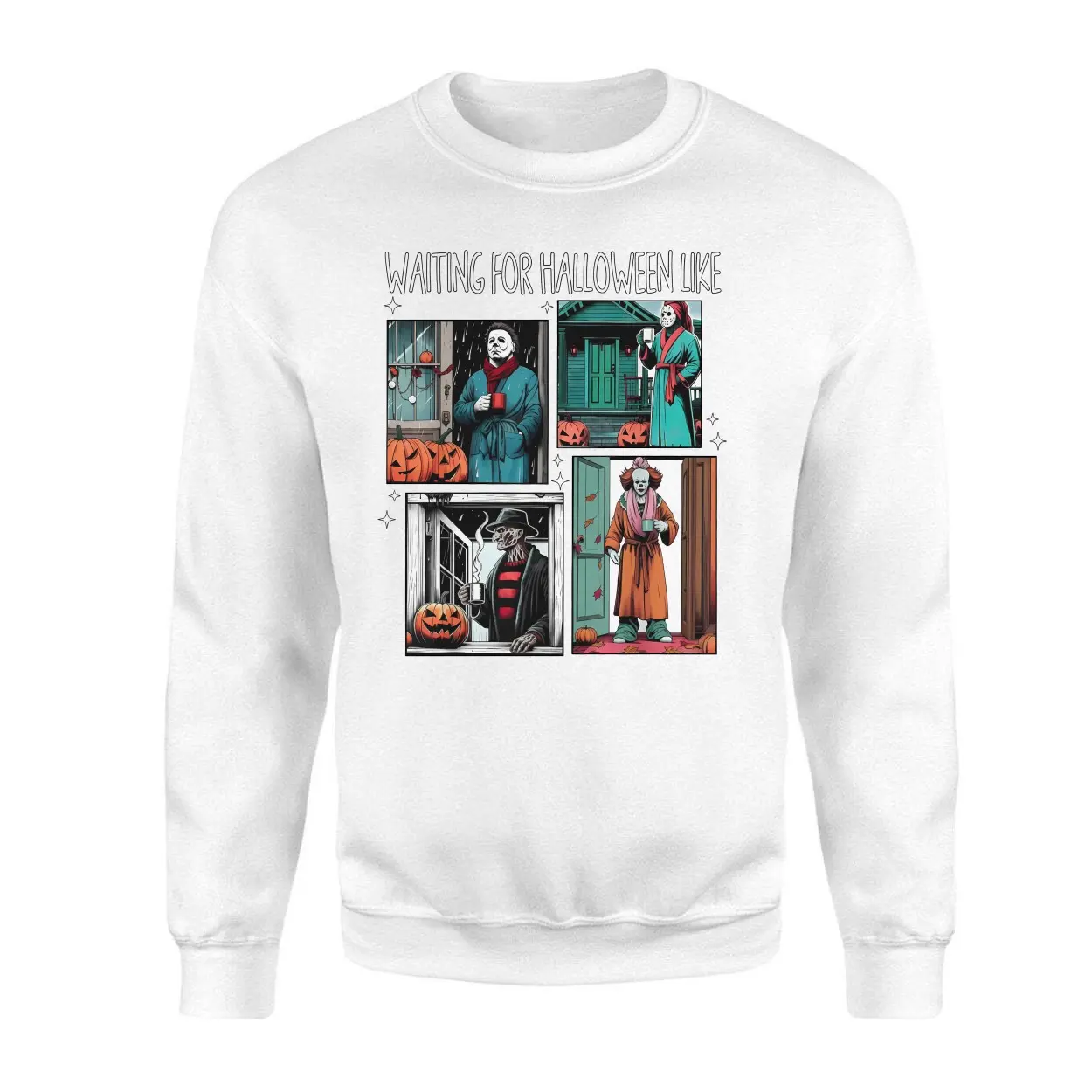 Waiting for Halloween Like Horror Movie Characters T Shirt 3 1.jpg