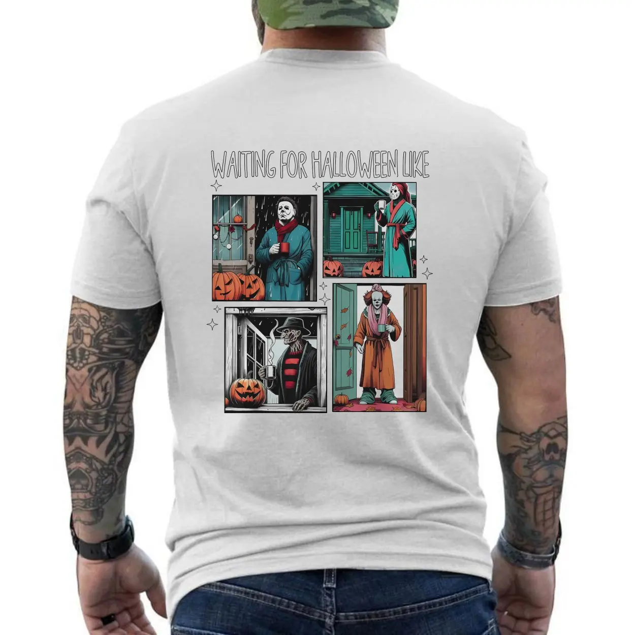 Waiting for Halloween Like Horror Movie Characters T Shirt 6 1.jpg