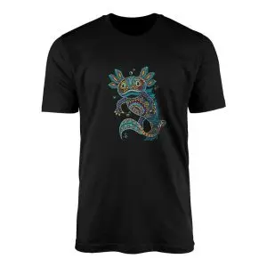 Boho Colorful Axolotl Mandala Art T Shirt 1 1.jpg