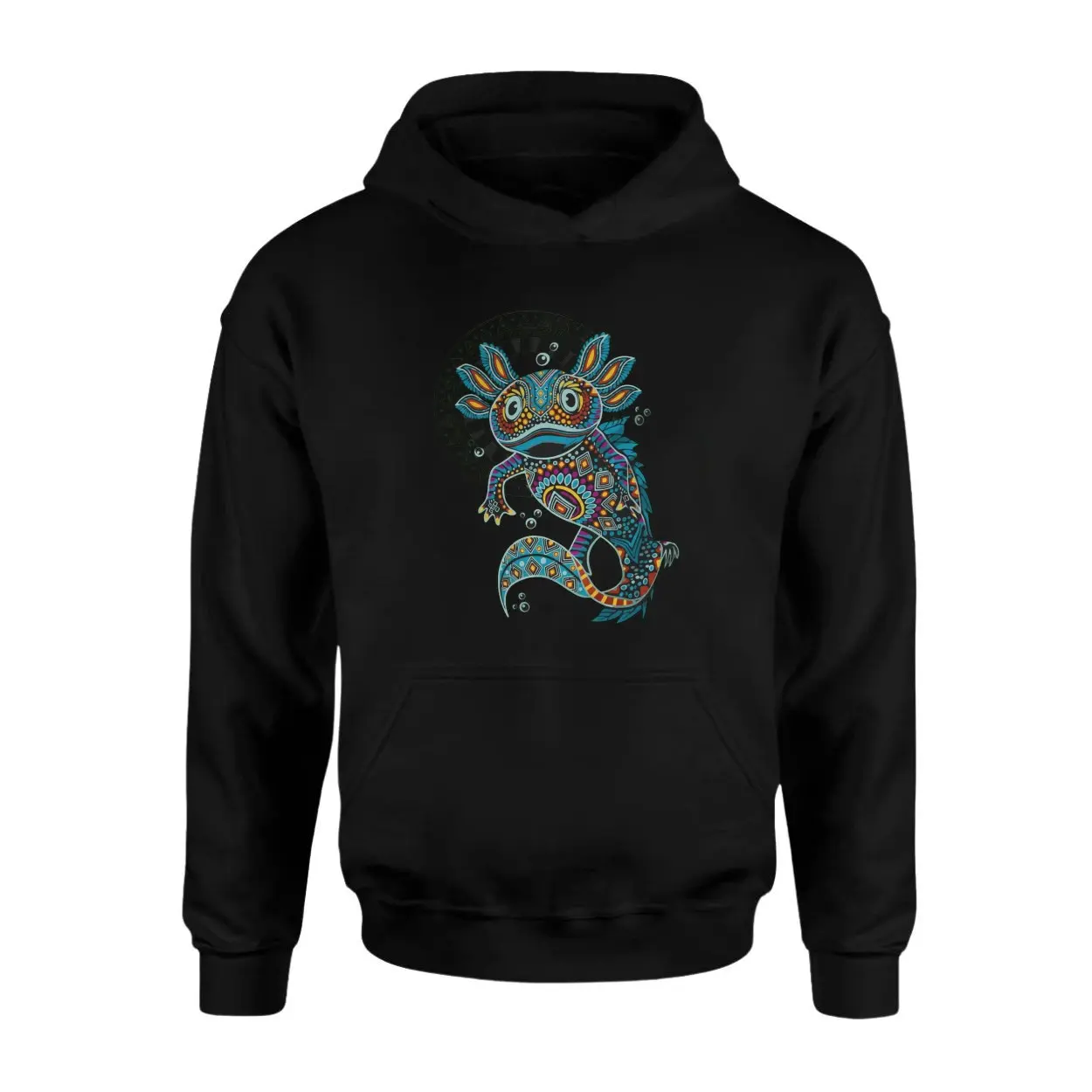 Boho Colorful Axolotl Mandala Art T Shirt 2 1.jpg