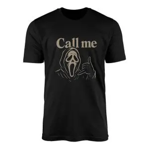 Call Me Ghost Face Funny Horror Halloween T-Shirt
