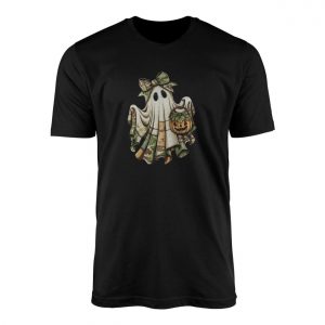 Camo Ghost with Pumpkin Patchwork Halloween T Shirt 1 1.jpg