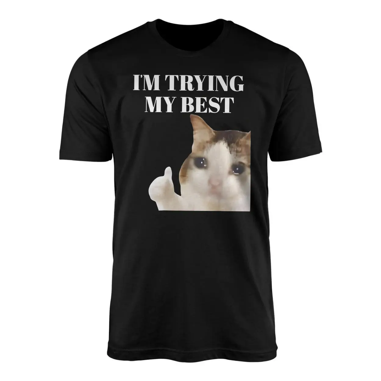 Crying Cat Meme I'm Trying My Best Funny T-shirt 1 Crying Cat Meme Im Trying My Best Funny T shirt 1 1.jpg