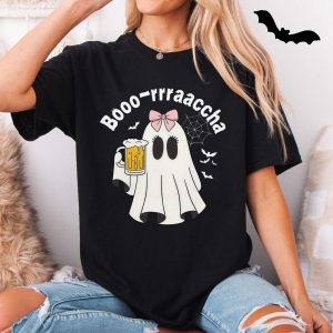 Funny Drunk Ghost Halloween T Shirt for Women 5 1.jpg