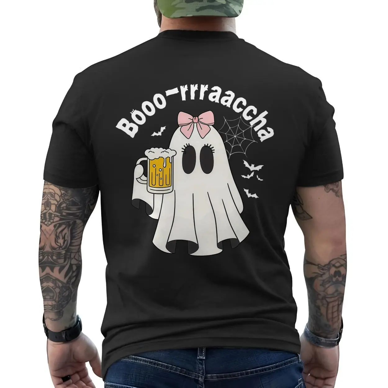 Funny Drunk Ghost Halloween T Shirt for Women 6 1.jpg