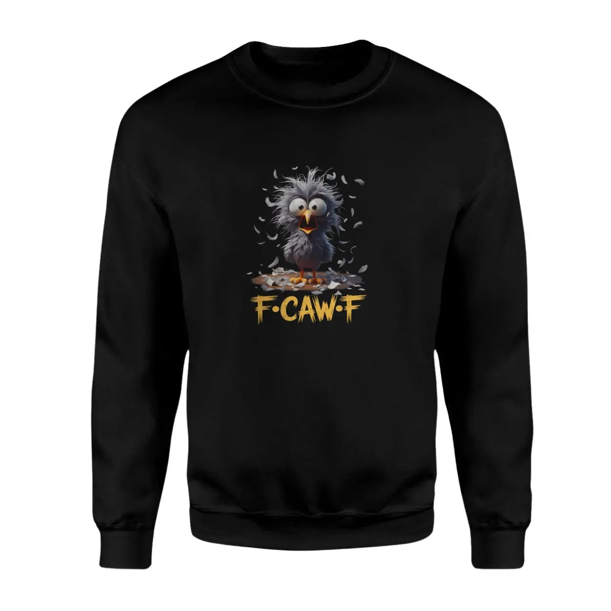 Funny F Caw F Shocked Bird Feather Explosion T Shirt 3 1.jpg