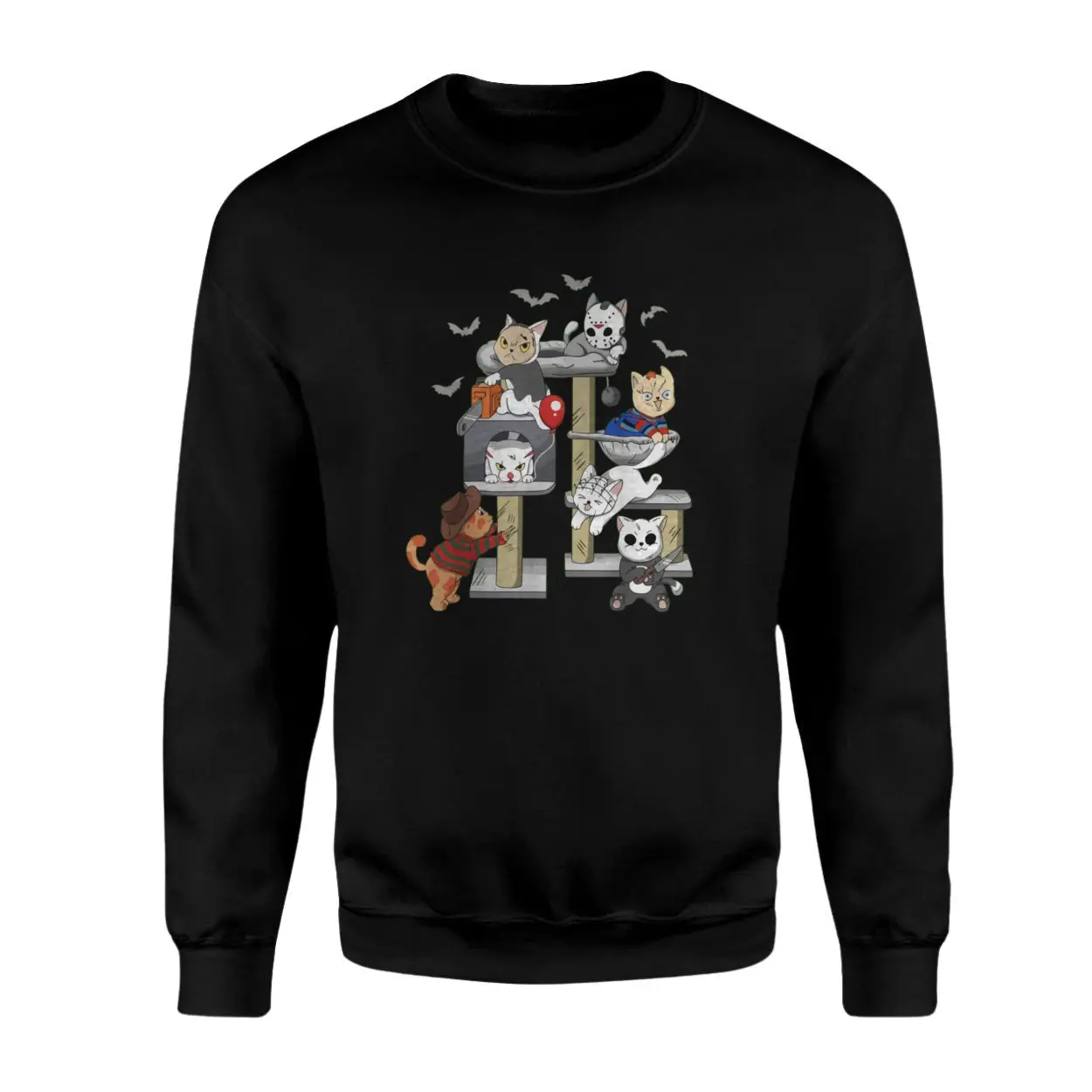 Halloween Cats T Shirt Cute Kitty Costumes Graphic Tee 3 1.jpg