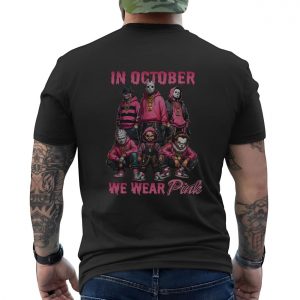 In October We Wear Pink Halloween Horror Graphic T Shirt 6 1.jpg