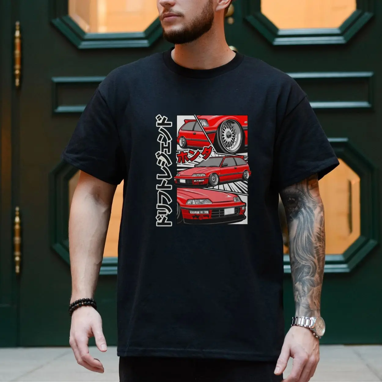JDM Honda Drift Legend Manga Style T Shirt 4 1.jpg