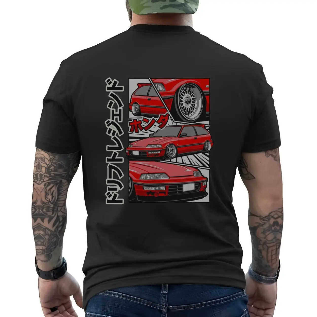 JDM Honda Drift Legend Manga Style T Shirt 6 1.jpg
