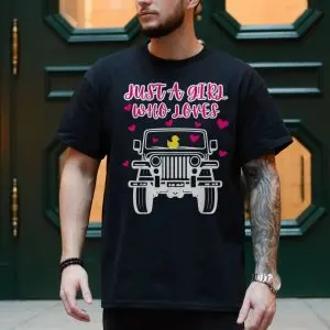 Just A Girl Who Loves Jeeps Cute Duck T-shirt 9 Just A Girl Who Loves Jeeps Cute Duck T shirt 4 1.jpg