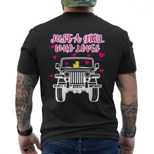 Just A Girl Who Loves Jeeps Cute Duck T shirt 6 1.jpg