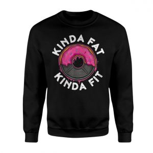 Kinda Fat Kinda Fit Funny Donut Gym T shirt 3 1.jpg