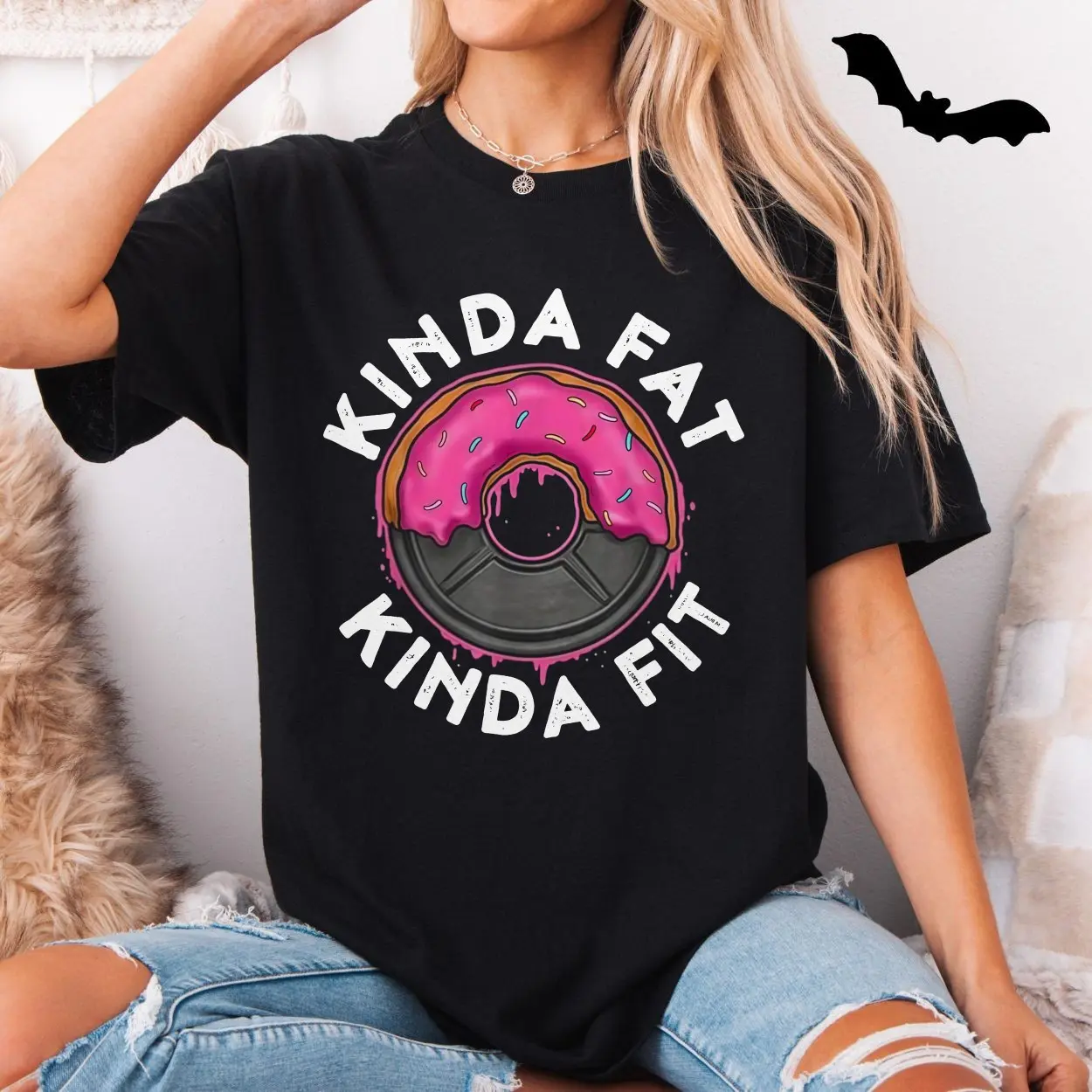 Kinda Fat Kinda Fit Funny Donut Gym T-shirt 5 Kinda Fat Kinda Fit Funny Donut Gym T shirt 5 1.jpg