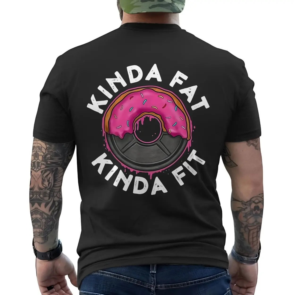 Kinda Fat Kinda Fit Funny Donut Gym T-shirt 6 Kinda Fat Kinda Fit Funny Donut Gym T shirt 6 1.jpg