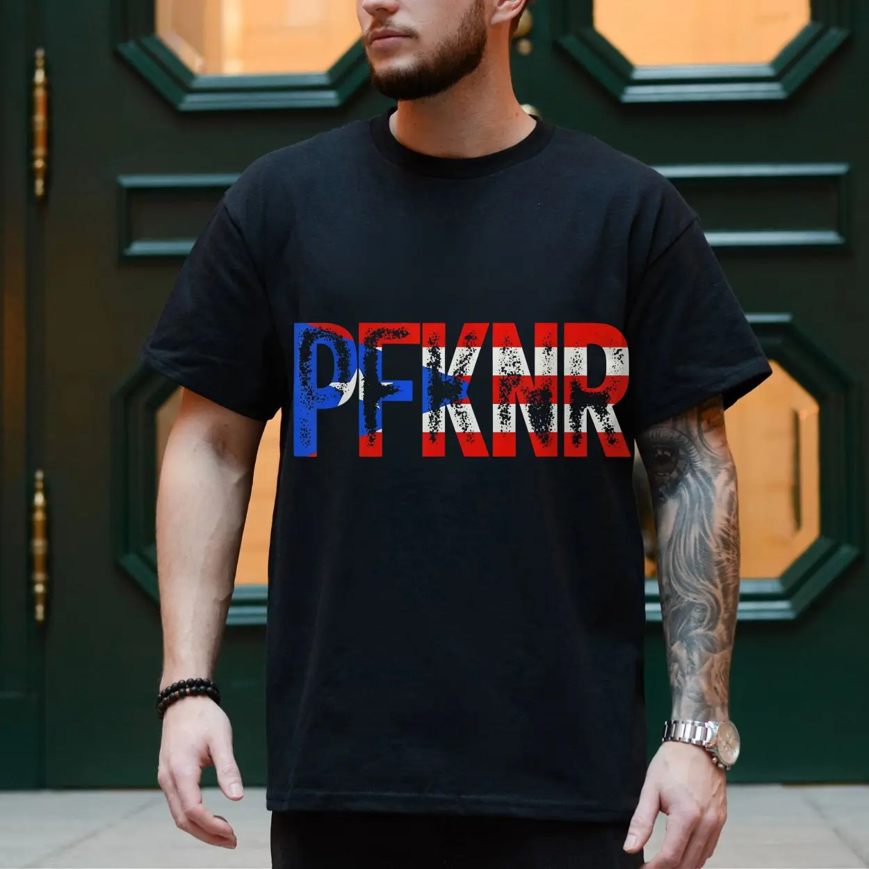 PFKNR French Flag Distressed Style T shirt 4 1.jpg