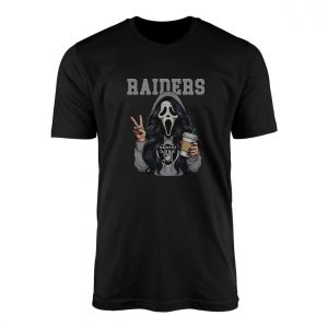 Raiders Ghost Face Coffee Peace Halloween T Shirt 1 1.jpg