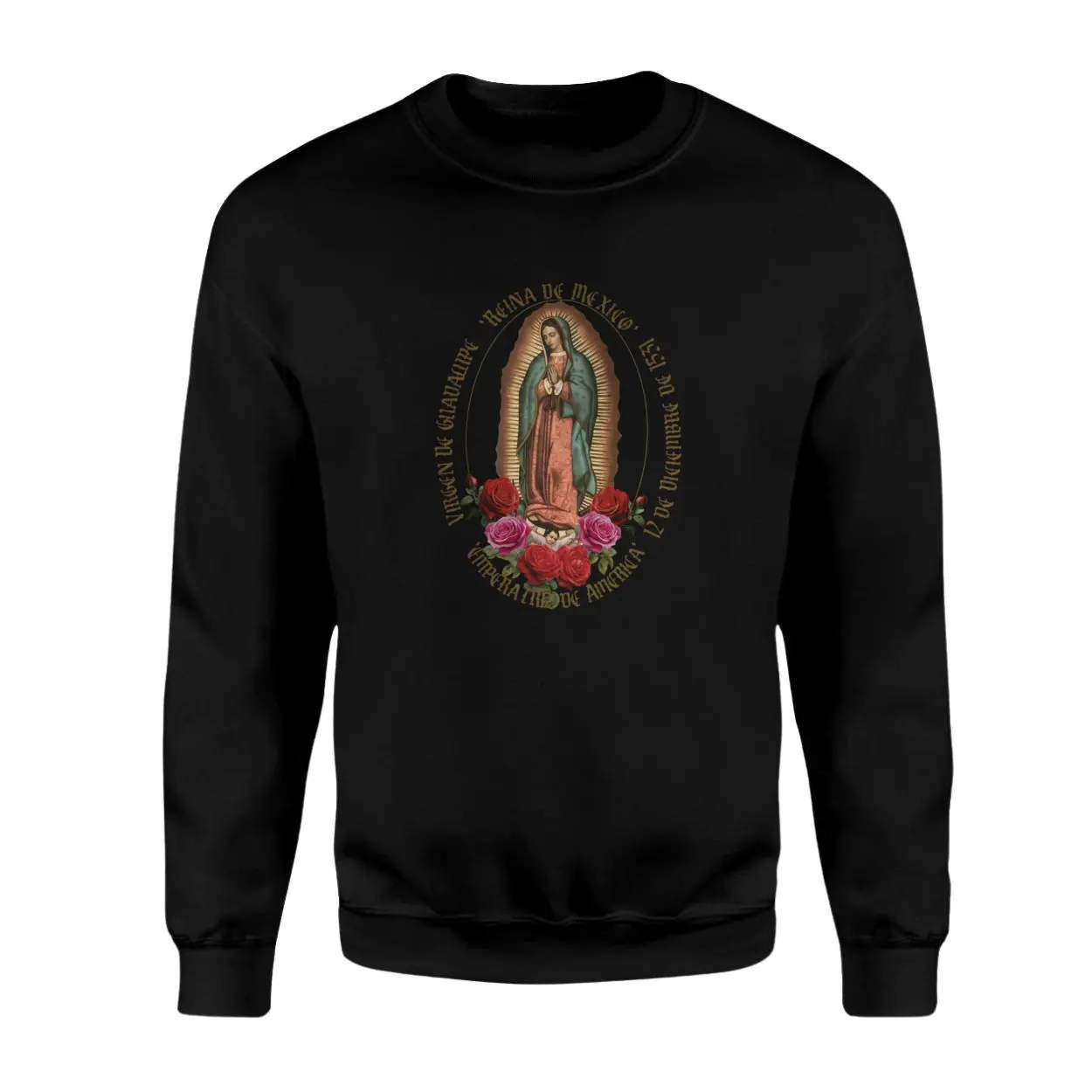Virgen De Guadalupe Floral Graphic T-Shirt 3 Virgen De Guadalupe Floral Graphic T Shirt 3 2 1.jpg