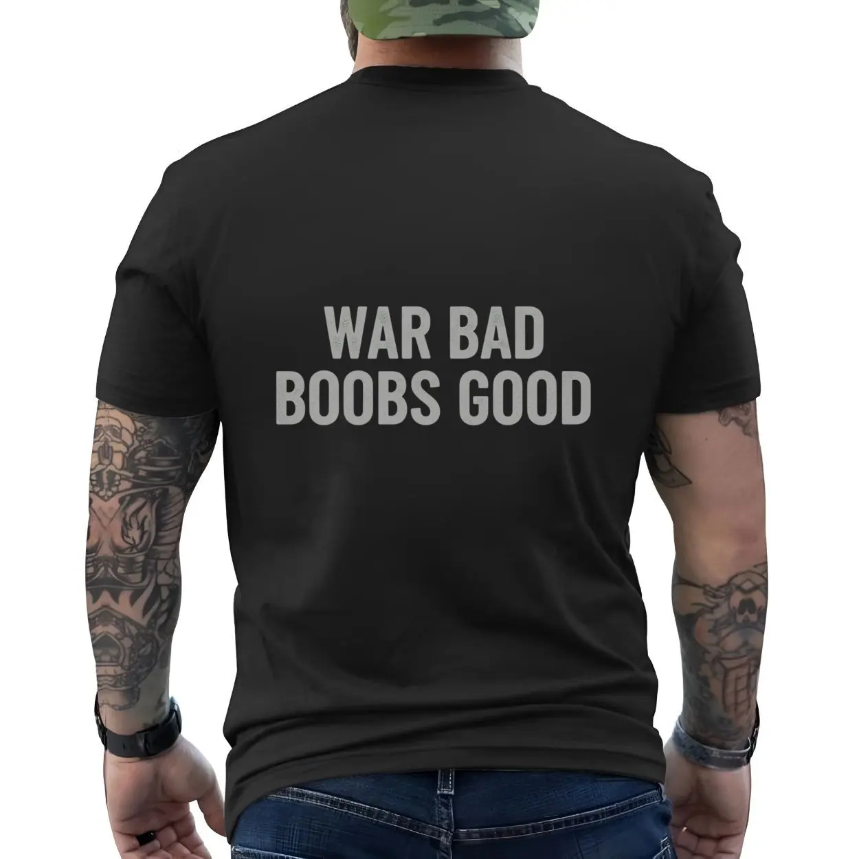 War Bad Boobs Good Printed Tee Vintage T shirt 6 1.jpg