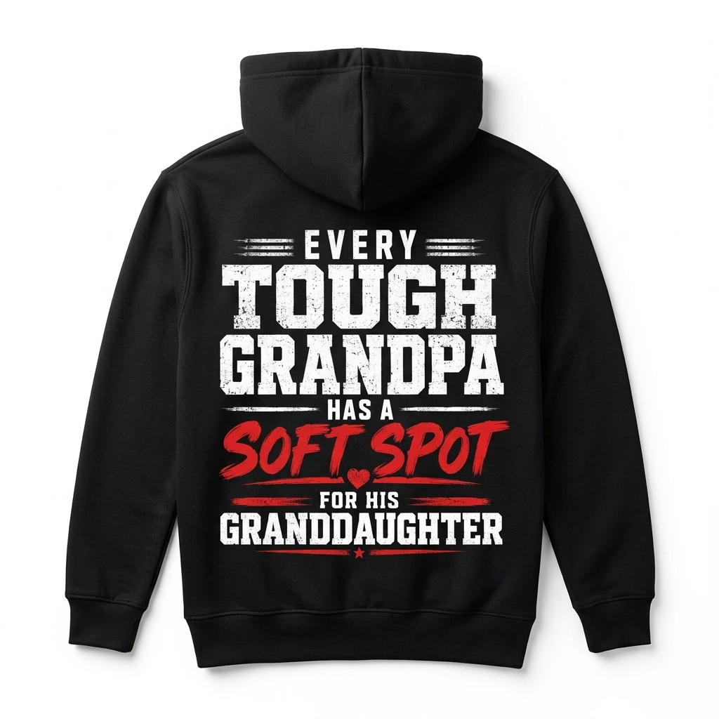 Every Tough Grandpa Has a Soft Spot for Granddaughter T-Shirt 2 every tough grandpa has a soft spot for granddaughter t shirt 1.jpg